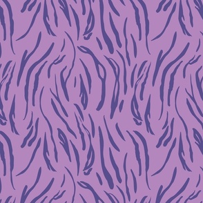 Purple Bengal Tiger Stripes Trendy Colorful Animal Print