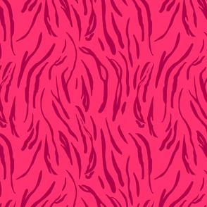 Shocking Pink Bengal Tiger Stripes Trendy Colorful Animal Print