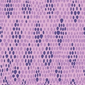 Diamondback Snakeskin Animal Print in Lilac Purple