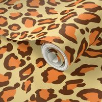 Trendy Colorful Leopard Print Animal Print in Orange