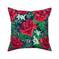 New York State Flower Roses Red Masquerade Med Large
