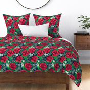 New York State Flower Roses Red Masquerade Med Large