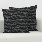 Wave-quilted leather