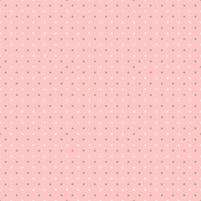 pink with green and white dots