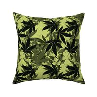 Edgy Zine Cannabis Leaf Art