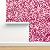Zebra Stripe Pattern in Bright Colors - Raspberry Pink and Blush Pink