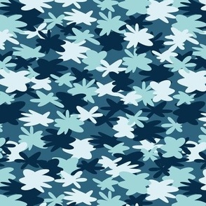 Blue Camouflage Fabric Blue and White Camouflage Pattern by Artpics Camo  Natural Camping Cotton Fabric by the Yard With Spoonflower -  New  Zealand
