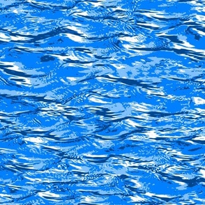 Water Movement 2 Waves Calm Serene Tranquil Textured Neutral Interior Monochromatic Blue Blender Fun Bright Colors Azure Blue 0080FF Bold Modern Abstract Geometric