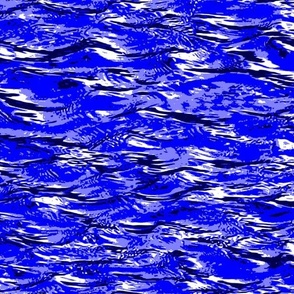 Water Movement 2 Waves Calm Serene Tranquil Textured Neutral Interior Monochromatic Blue Blender Fun Bright Colors Royal Blue 0000FF Bold Modern Abstract Geometric