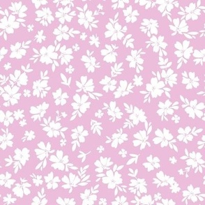 two tone  ditsy floral light pink