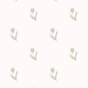 Tulip Polkadot Spring Green // Little Girl // Mini