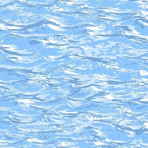 Water Movement 2 Waves Calm Serene Tranquil Textured Neutral Interior Monochromatic Blue Blender Fun Bright Pastel Colors Light Cornflower Blue 8CC6FF Fresh Modern Abstract Geometric