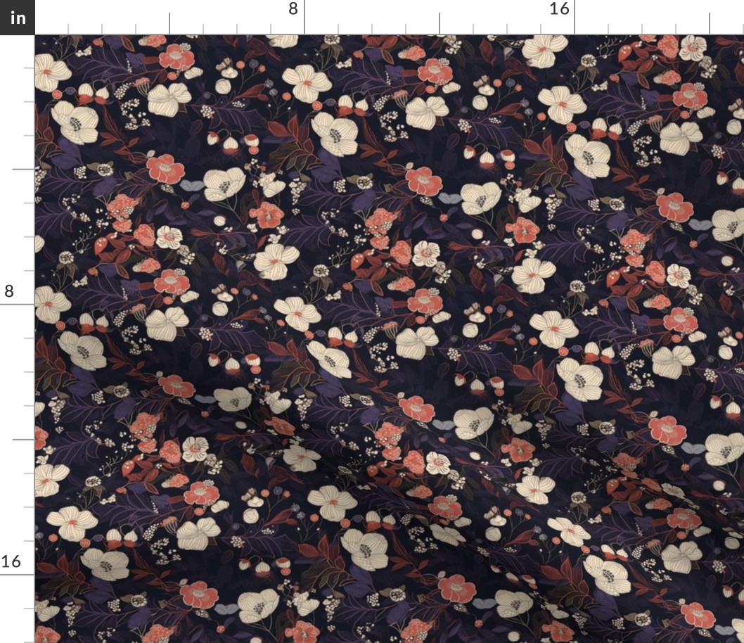 Japanese delicate floral pattern