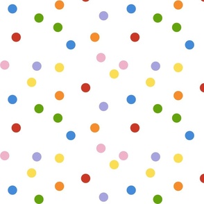 Round Sprinkles Colorful No Outline- Large Print