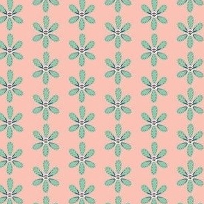 Folk Flower | SM Scale | Pink and Green
