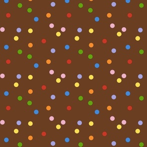 Round Sprinkles Colorful Chocolate- Medium Print