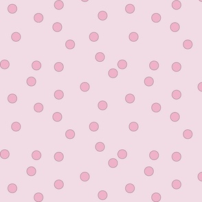 Round Sprinkles Pink on Pink- Large Print