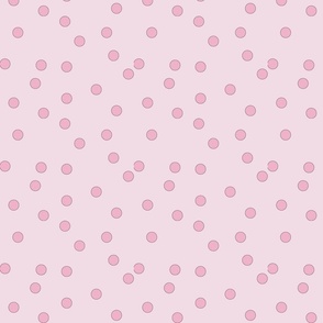 Round Sprinkles Pink on Pink- Medium Print