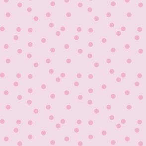 Round Sprinkles Pink on Pink No Outline- Medium Print