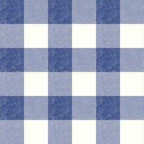 Big Gingham in Royal Blue - 12 inch repeat
