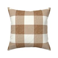 Big Gingham in Santa Fe Brown - 12 inch repeat