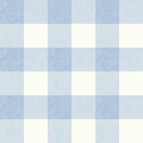 Big Gingham in Sky Blue - 12 inch repeat