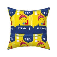 Yes We Can- International Women's Day Wall Hanging- Rosie The Riveter- We Can Do It- Feminist- Feminism- Women's Rights- Girl Power- 6 inches wide-  Small