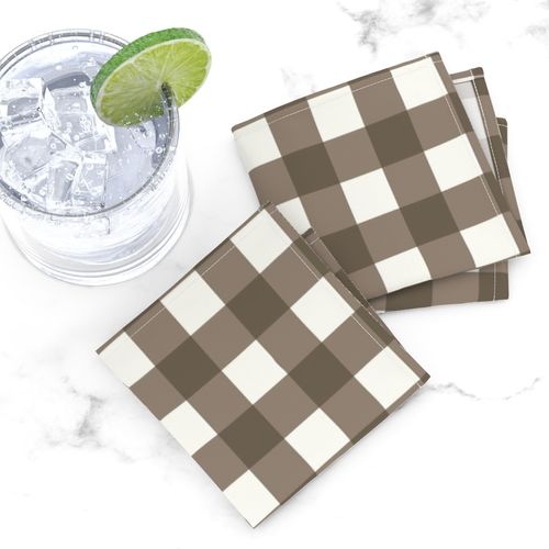 Gingham Bark Brown