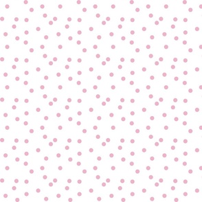 Round Sprinkles Pink on White No Outline- Small Print