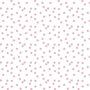 Round Sprinkles Pink on White- Small Print
