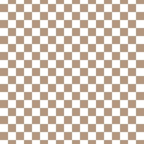 Retro Checkers for Midcentury Modern Home Decor, Fabric, & Wallpaper in Brown