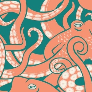 Beach Day - Octopus-WALLPAPER