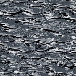 Water Movement 2 Waves Calm Serene Tranquil Textured Neutral Interior Monochromatic Blue Blender Earth Tones Hale Navy Blue Gray 434C56 Subtle Modern Abstract Geometric
