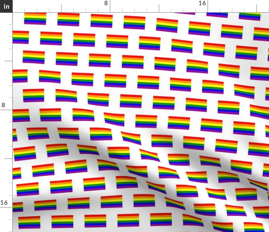 SMALL Pride flag fabric - minimal pride design