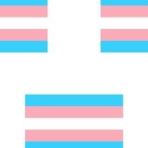 MEDIUM trans flag fabric - pink and blue stripes fabric