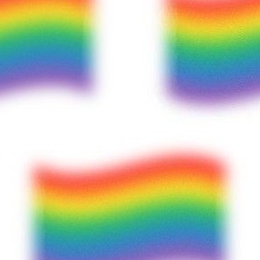 MEDIUM Pride flag fabric - minimal pride design - aura style