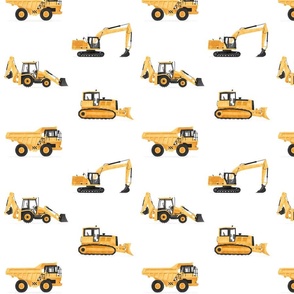 Yellow Construction Vehicles