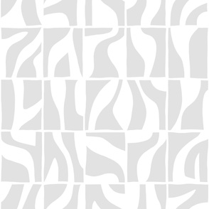 Abstract Geo Tiles Grey