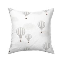 Gray Hot Air Balloons