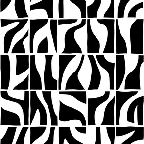 Abstract Geo Tiles Black 