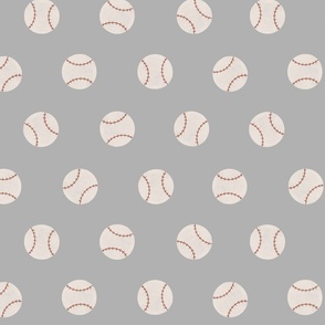 Baseballs on Gray