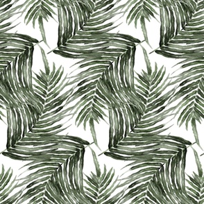 Palm leaves | Watercolor greenery