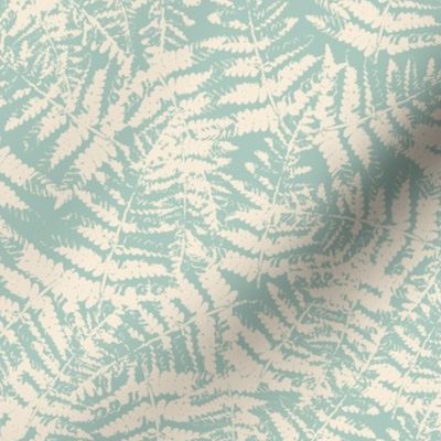  Modern abstract Ferns in  baby blue color  