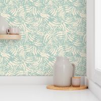  Modern abstract Ferns in  baby blue color  