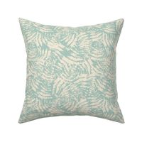  Modern abstract Ferns in  baby blue color  