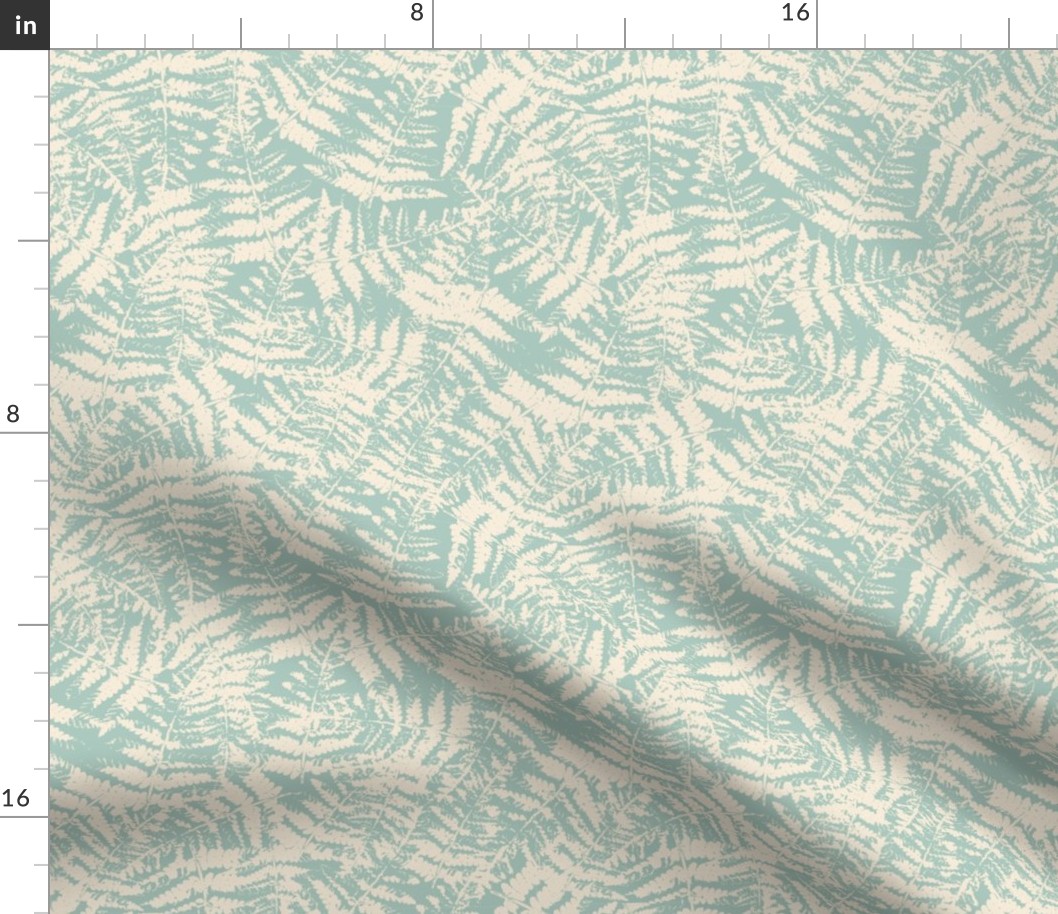  Modern abstract Ferns in  baby blue color  