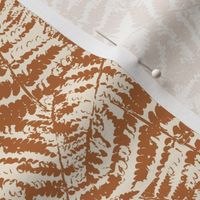  Modern abstract Ferns in sepia color 