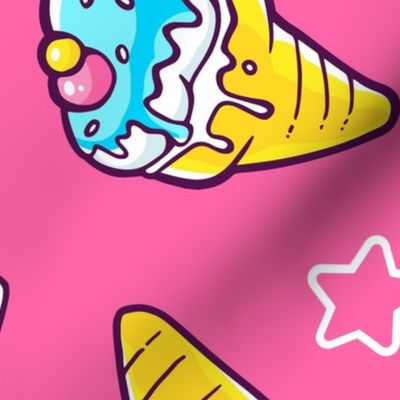 ICE CREAM WALLPAPER PINK