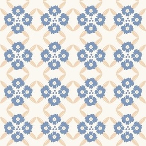 Posie-Tile_SMALL_Cream-Forever Blue _Hufton-Studio