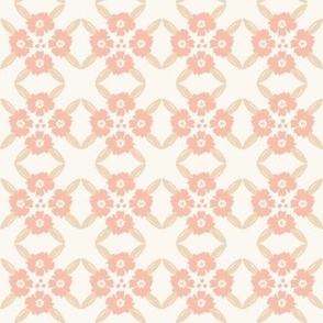 Posie-Tile_SMALL_Cream-Peach Parfait_Hufton-Studio